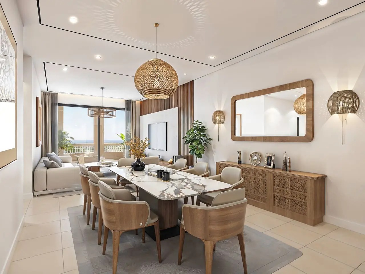 imgi_32_Living-area Luxury 1, 2 & 3 Bedroom En-Suite Apartments For Sale in Mtwapa, Kilifi | Moorings Sea View Residences with Ocean Views